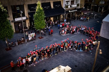 Galdera ikurra Beasainen. 