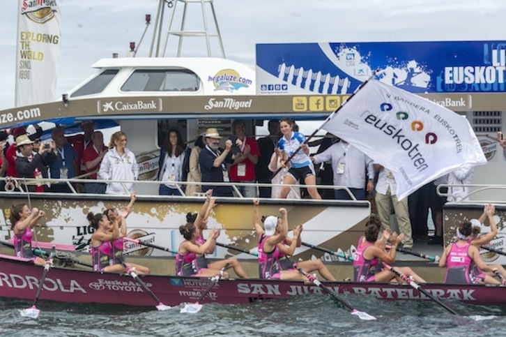 Azken hiru edizioetan San Juanek irabazi du Euskotren Liga. (Gorka RUBIO/ARGAZKI PRESS)