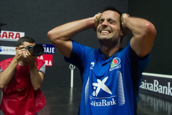 Bengoetxea Vi.a, pozez partidu amaieran. (Monika DEL VALLE/ARGAZKI PRESS)