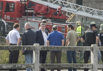 Aburto acudió a primera hora del sábado a Zorrotza. (Monika DEL VALLE / ARGAZKI PRESS)