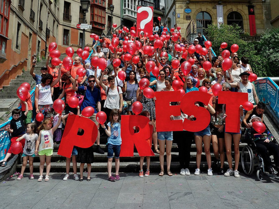 Bilboko Alde Zaharrean ere prest dira. (GURE ESKU DAGO)