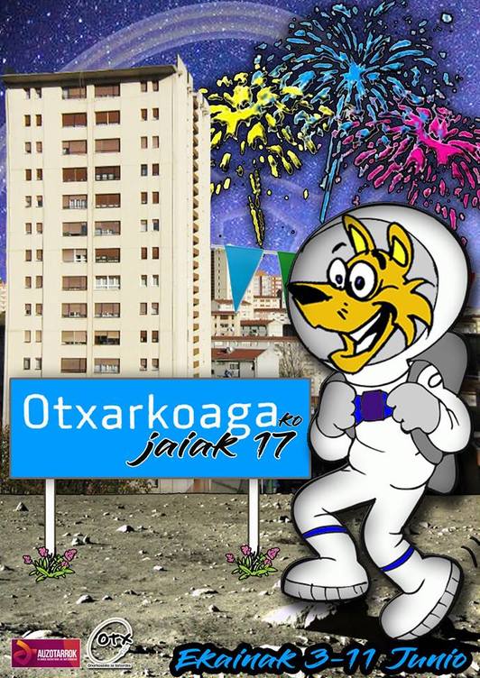Otxarkoagako jaietako kartela.