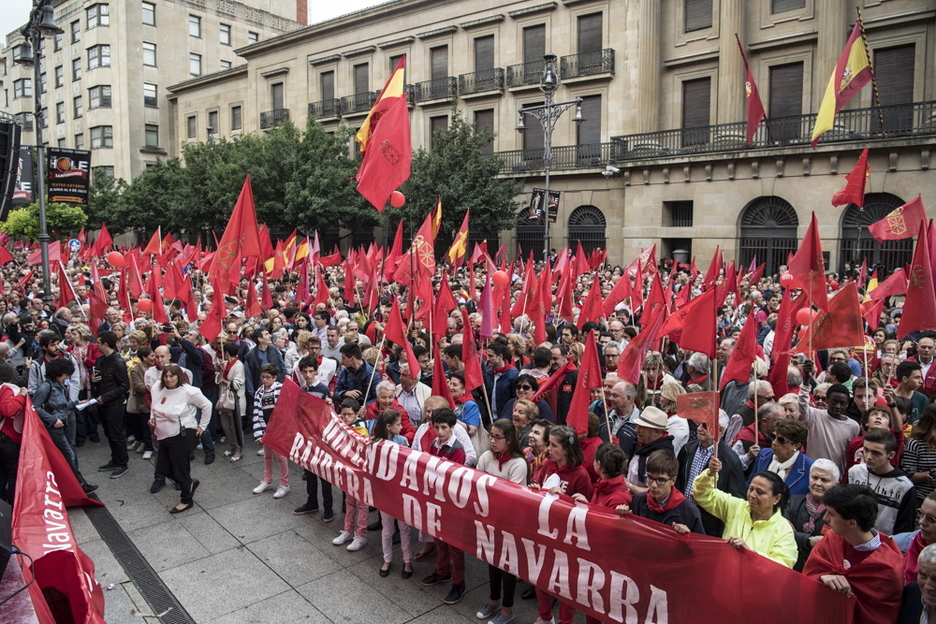 Manifestazioaren burua amaieran. 