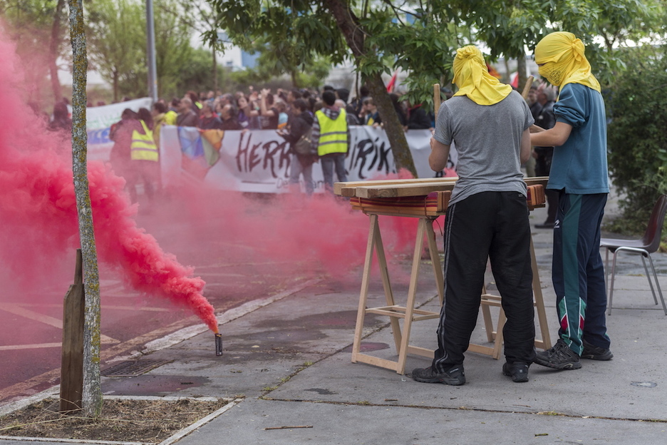 Momentu berezienetakoa manifestazioa Errekaleor auzora iritsi denekoa izan da.