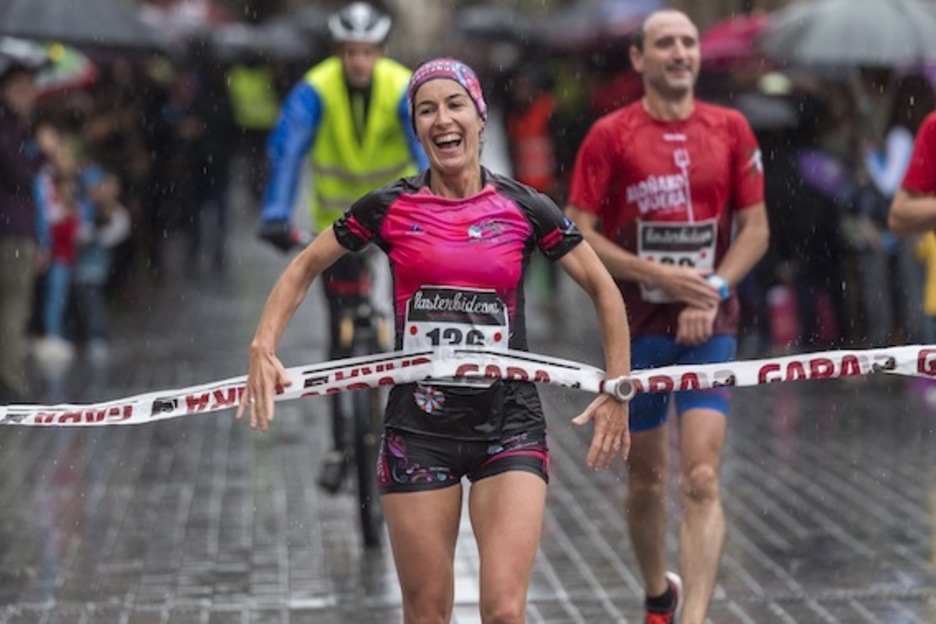 Saioa Arkonada izan zen emakumezkoetan azkarrena. (Juanan RUIZ/ARGAZKI PRESS)