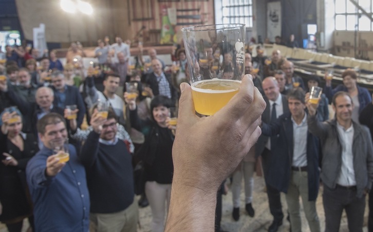 Euskal Sagardoa jatorri deituraren aurkezpena, Pasaian. (Andoni CANELLADA/ARGAZKI PRESS)