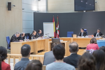Segunda sesiónd el juicio que se está celebrando en Donostia. (Gorka RUBIO / ARGAZKI PRESS)