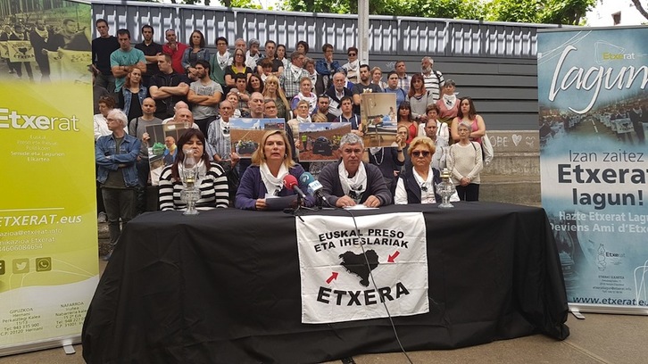 Donostiako Antigua auzoan egin du agerraldia Etxeratek. (ETXERAT)