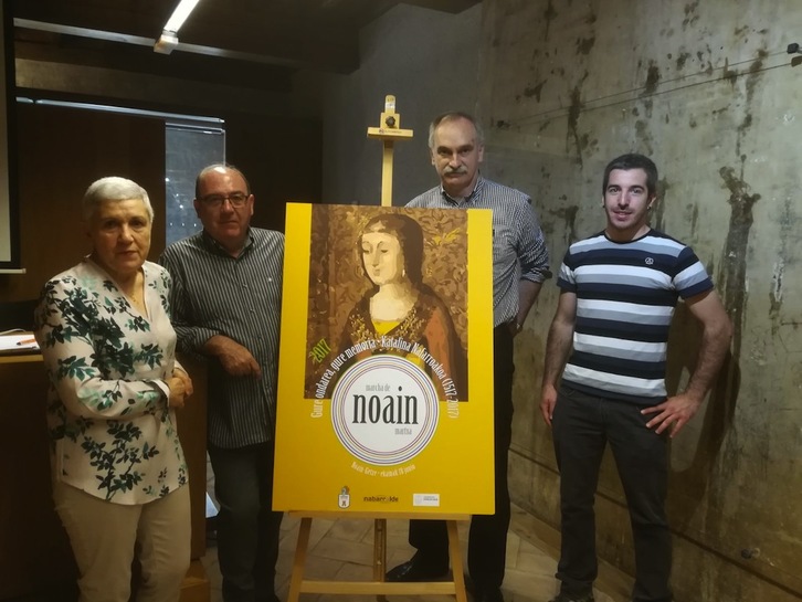 Noaingo Martxa aurkeztu dute Nabarraldeko kideek. (NABARRALDE)