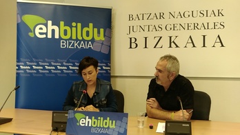 Onintze Oleaga y Josu Unanue.