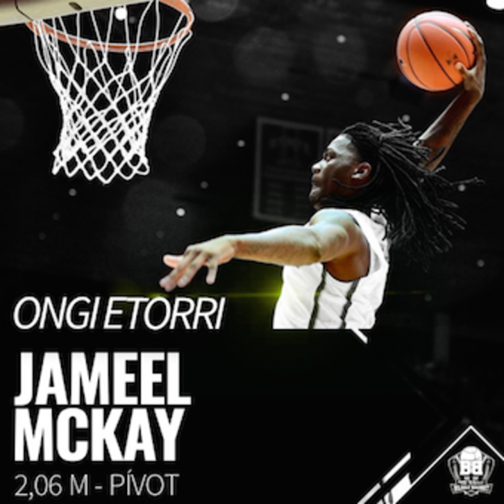 Jameel McKay vestirá de negro la próxima campaña.