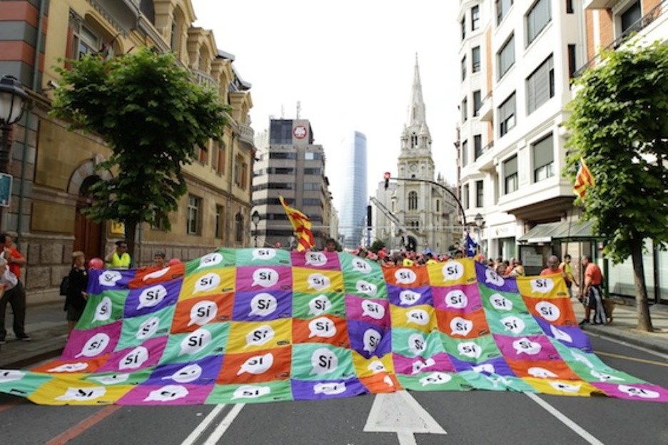 ANC Kataluniako Biltzar Nazionaleko kideak ere, presente. (Aritz LOIOLA/ARGAZKI PRESS)