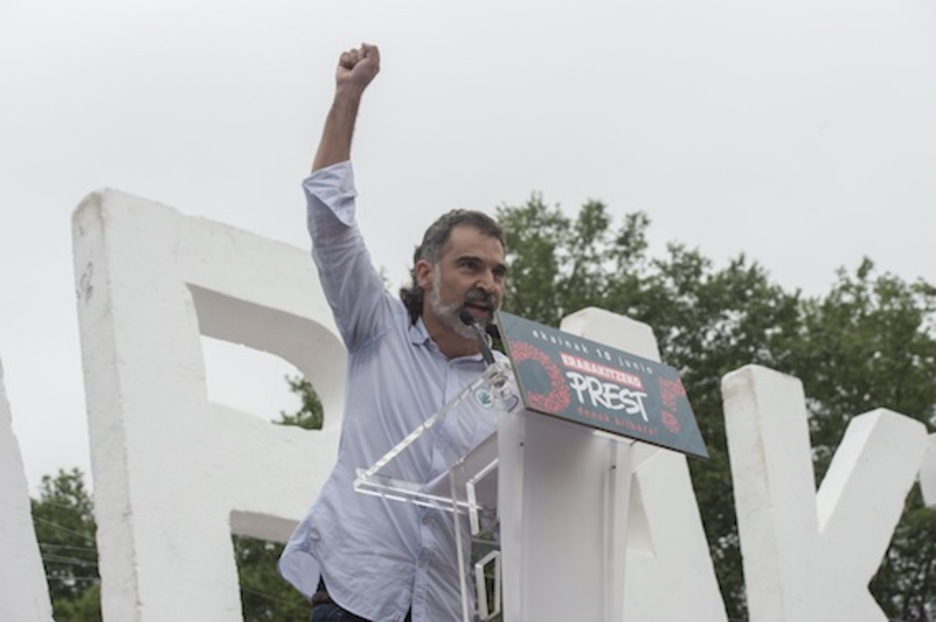 Kataluniako Òmnium Culturaleko presidentea, Jordi Cuixart. (Monika DEL VALLE/ARGAZKI PRESS) 