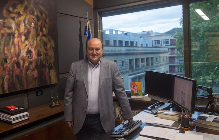 Andoni Ortuzar, presidente del PNV. (Luis JAUREGIALTZO / AFP)
