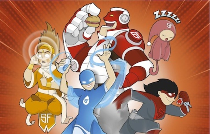 Cartel de la campaña sanferminera dirigida a los adolescentes.