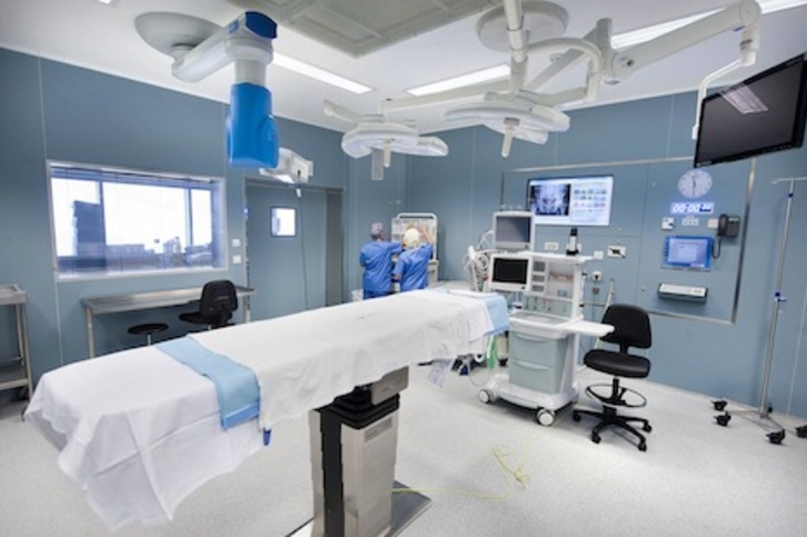 Imagen de uno de los nuevos quirófanos del CHN. (GOBIERNO DE NAFARROA)