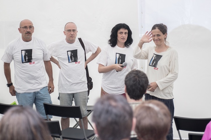 El ayuno contra la incineradora ha comenzado hoy en Donostia. (Gorka RUBIO/ARGAZKI PRESS)