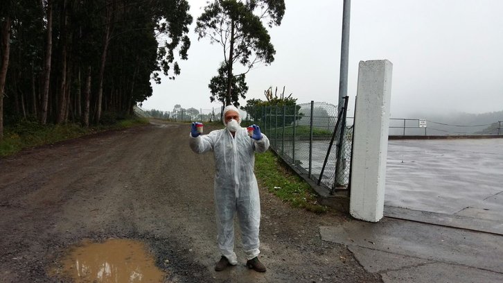 Ekologistak Martxan ha encontrado el vertedero de lindano y lo ha comunicado a las autoridades. (@EkologistakMartxan)