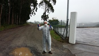 Ekologistak Martxan ha encontrado el vertedero de lindano y lo ha comunicado a las autoridades. (@EkologistakMartxan)