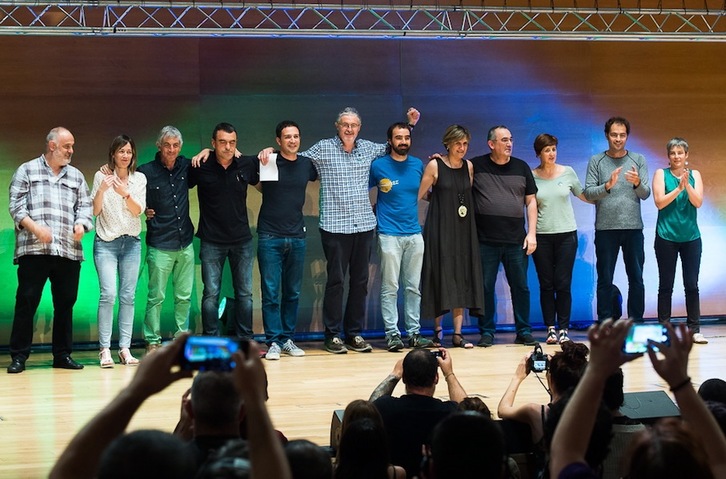 La Ejecutiva de ELA refrendada en el XIV Congreso. (Luis JAUREGIALTZO/ARGAZKI PRESS)