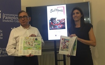 Presentación de la programación oficial de los sanfermines. (AYUNTAMIENTO DE IRUÑEA)