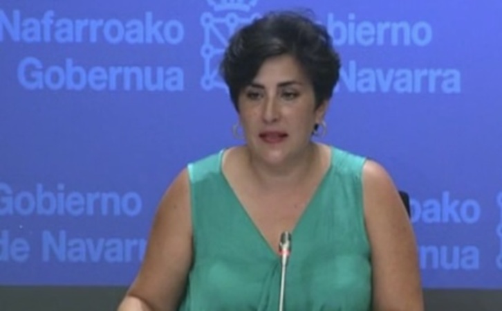 La consejera Solana valora positivamente la propuesta planteada para la enseñanza concertada. (GOBIERNO DE NAFARROA)