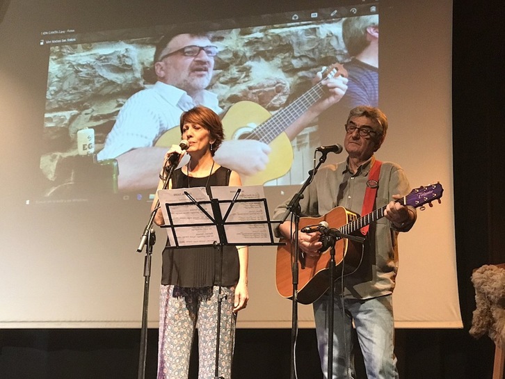 Ion Arretxeri Madrilen egindako omenaldiaren irudia. (@julenmendoza)