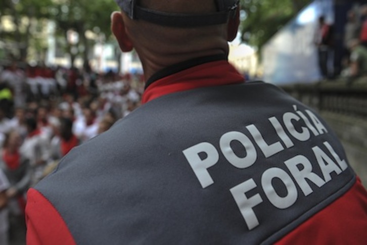 La nueva Ley de Policías de Nafarroa sigue sin contar con el apoyo sindical. (Lander ARROYABE/ARGAZKI PRESS) 