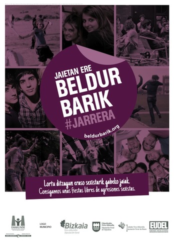Eraso sexisten aurkako kanpainaren kartela. 