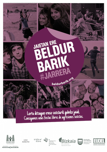 Cartel de la campaña de Emakunde. 