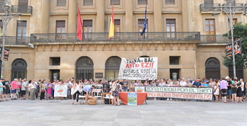 Comparecencia celebrada en Iruñea. (Idoia ZABALETA / ARGAZKI PRESS)