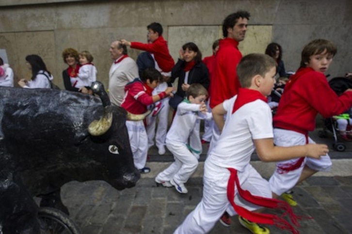 Los encierros ‘txikis’ se celebrarán este año los días 10 y 13. (Iñigo URIZ/ARGAZKI PRESS)