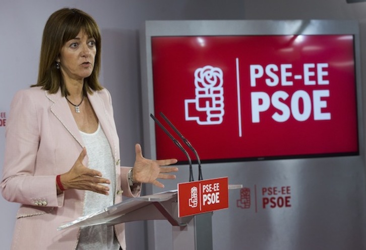 El PSE ha declarado a Idoia Mendia secretaria general electa. (Luis JAUREGIALTZO/ARGAZKI PRESS)