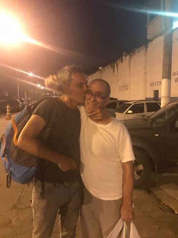 Joseba Vizán, a su salida de prisión. (NAIZ)