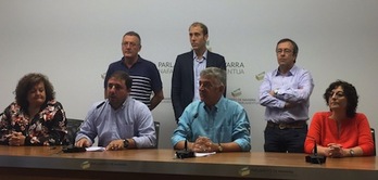 Responsables de Geroa Bai han realizado un balance de los dos años de legislatura. (GEROA BAI)