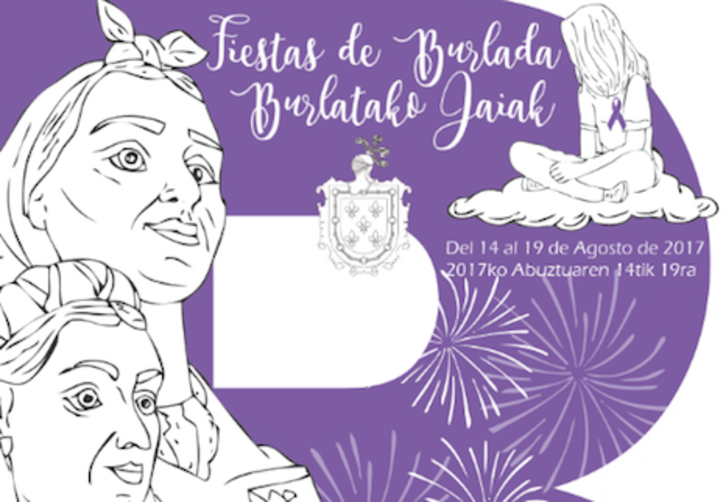 Cartel de las próximas fiestas de Burlata.