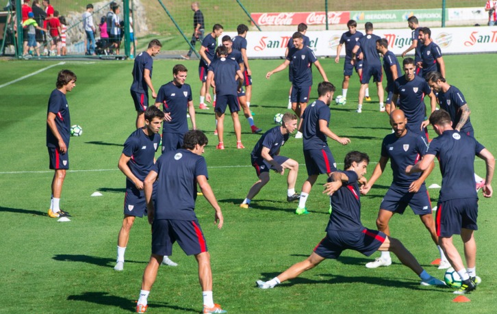 Arranque de la pretemporada del Athletic en Lezama. (Monika DEL VALLE / ARGAZKI PRESS)