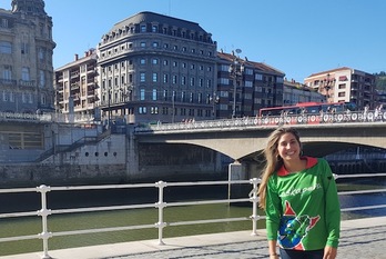 Ane Ortiz Ballesteros Askapeñako kidea izango da aurtengo txupinera. (BILBOKO KONPARTSAK)