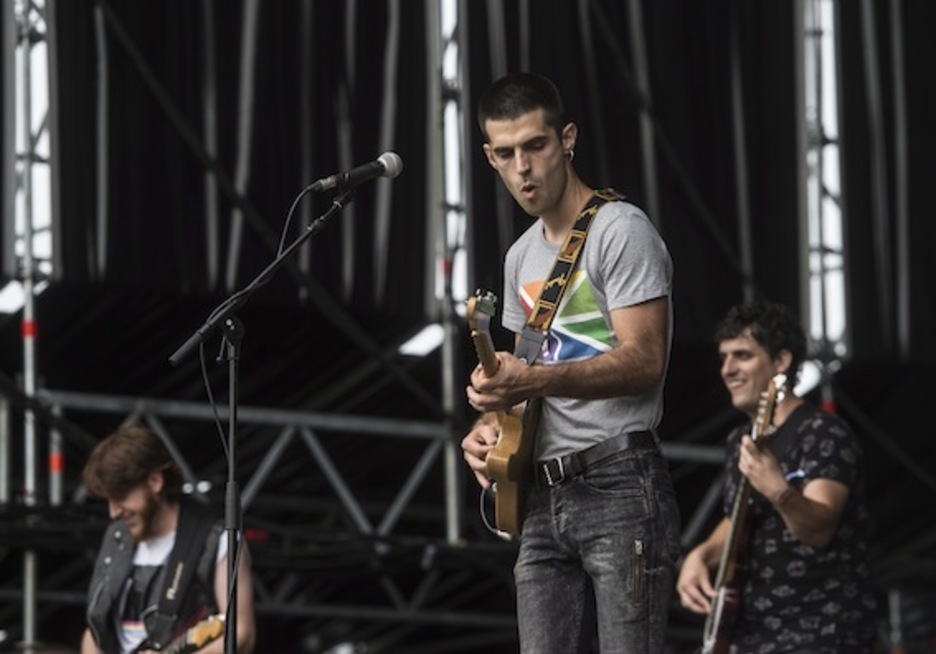 Los bilbainos de Zazkel, sobre el escenario. (Marisol RAMIREZ/ARGAZKI PRESS)