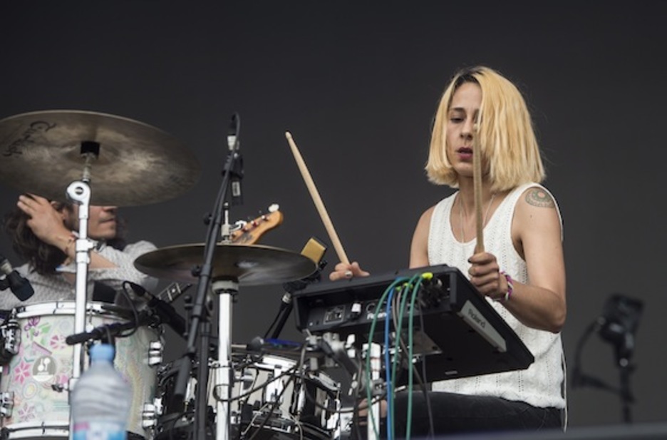 Julia Martín-Maestro, batería de Rufus T. Firefly.  (Marisol RAMIREZ/ARGAZKI PRESS)