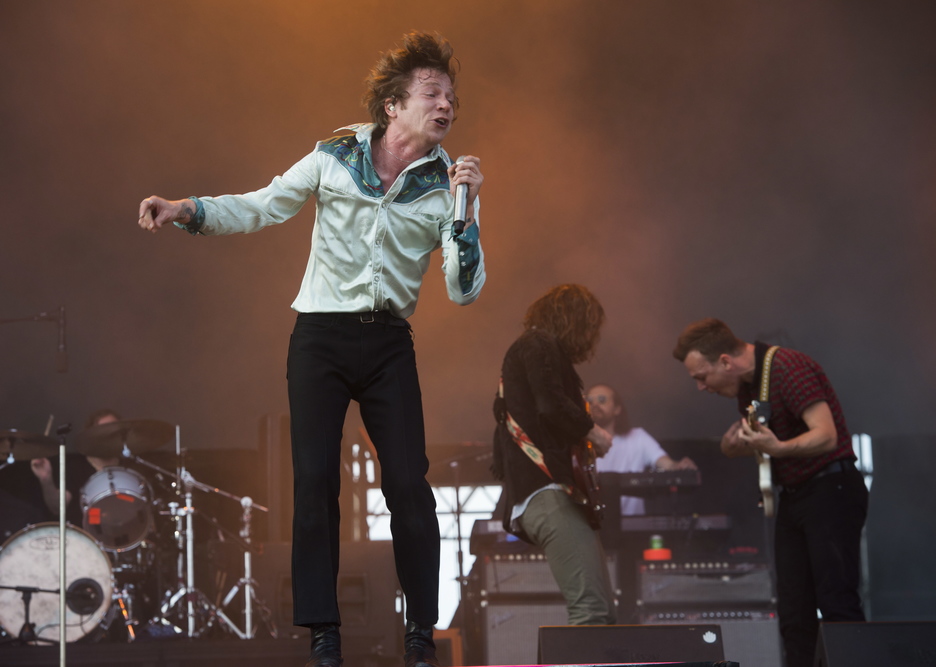 El grupo estadounidense Cage The Elephant, dándolo todo. (Marisol RAMIREZ/ARGAZKI PRESS)