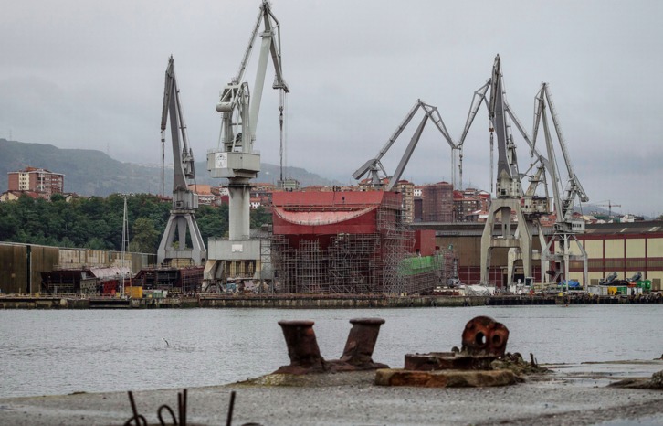 Astilleros de La Naval en Sestao. (Aritz LOIOLA / ARGAZKI PRESS)