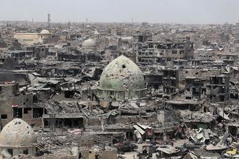 Estado en el que ha quedado Mosul tras los combates. (Ahmad AL-RUBAYE/AFP)