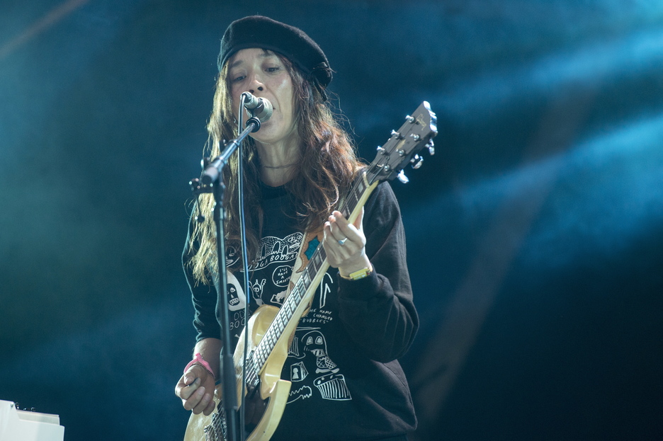 Blonde Redhead en el BBK Live. (Monika DEL VALLE / ARGAZKI PRESS)