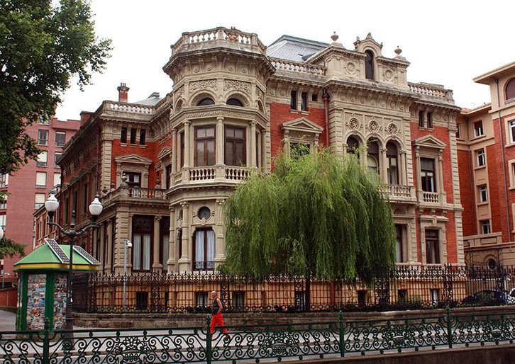El palacete de Olabarri situado en Campo Volantín. (Bilboko Udala)