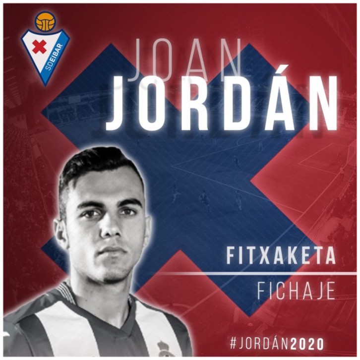 Joan Jordán ya es nuevo jugador del Eibar. 
