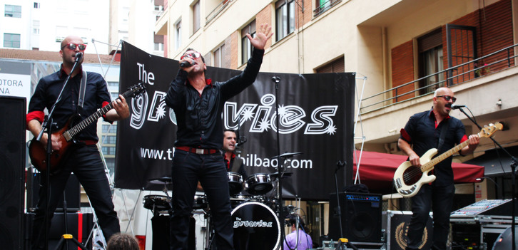 El grupo the Groovies en Indautxu.