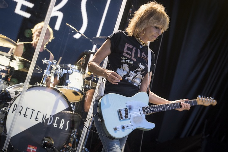 The Pretenders taldeak 37.000 ikusle bildu zituen Zurriolan. (Gorka RUBIO/ARGAZKI PRESS)
