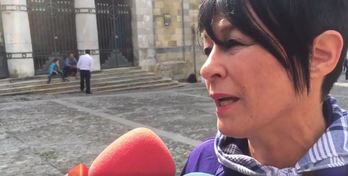 Maddalen Iriarte, en Bermeo. (NAIZ.EUS)