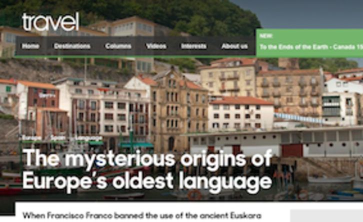 BBCren erreportajearen goiburua.